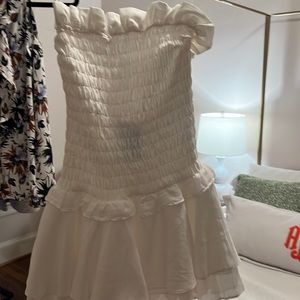 NBD NWT white strapless dress size xxs